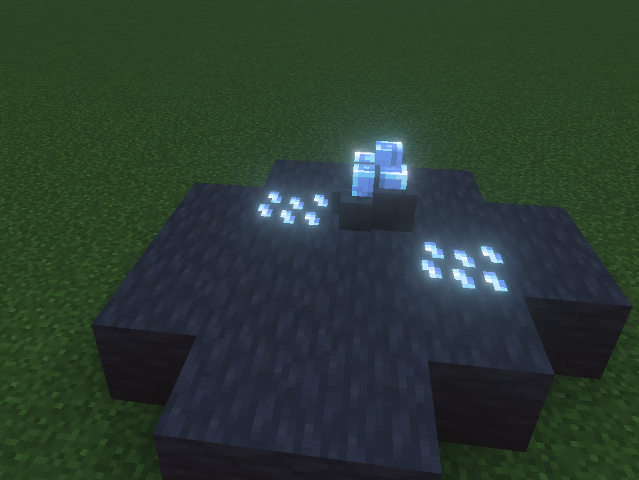 Glowing cave structure